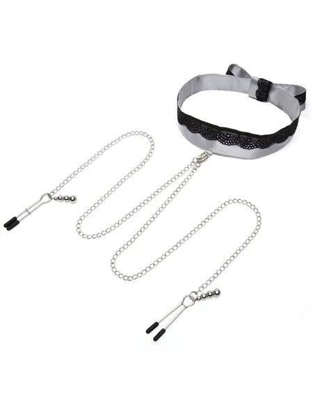 Vibrators Lovehoney Fifty Shades of Grey Play Nice Satin and Lace Collar and Nipple Clamps Vibrators Lovehoney Fifty Shades of Grey Play Nice Satin and Lace Collar and Nipple Clamps