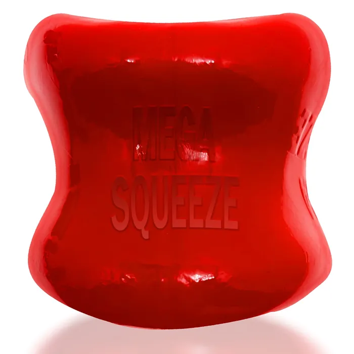Vibrators Mega Squeeze Ergofit Ballstretcher Red Oxballs