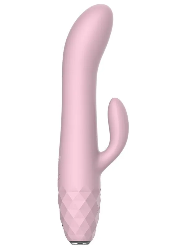 Vibrators Playful Playful Diamonds The Baroness Rechargeable Rabbit Vibe Pink