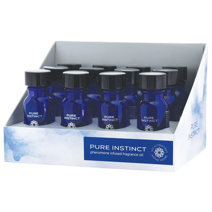 Vibrators Pure Instinct Pheromone Fragrance Oil True Blue 12 Pc Display 15 ml Classic Brands