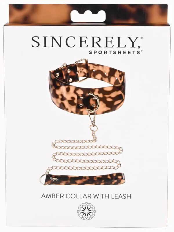 Vibrators Sportsheets Amber Collar and Leash Vibrators Sportsheets Amber Collar and Leash