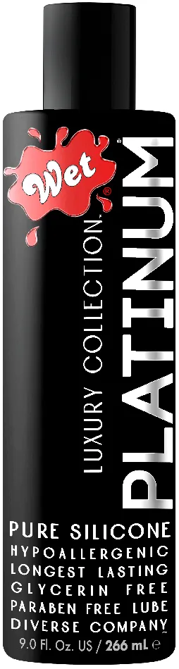 Wet Platinum Luxury Silicone Lubricant 9 Fl Oz Wet Lubricants