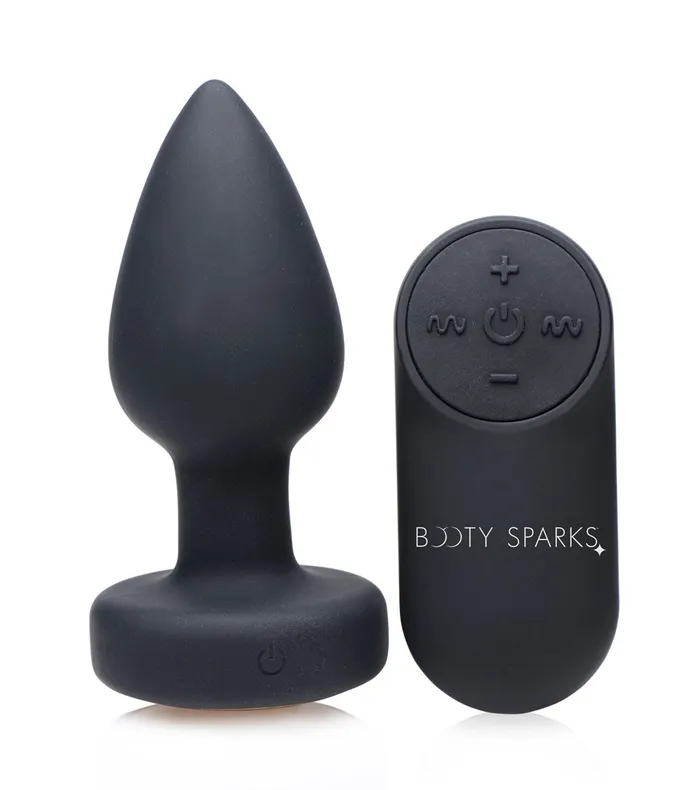 XR Brands Booty Sparks Male Sex Toys 7x Light Up Rechargeable Anal Plug Small XR Brands Booty Sparks Male Sex Toys 7x Light Up Rechargeable Anal Plug Small