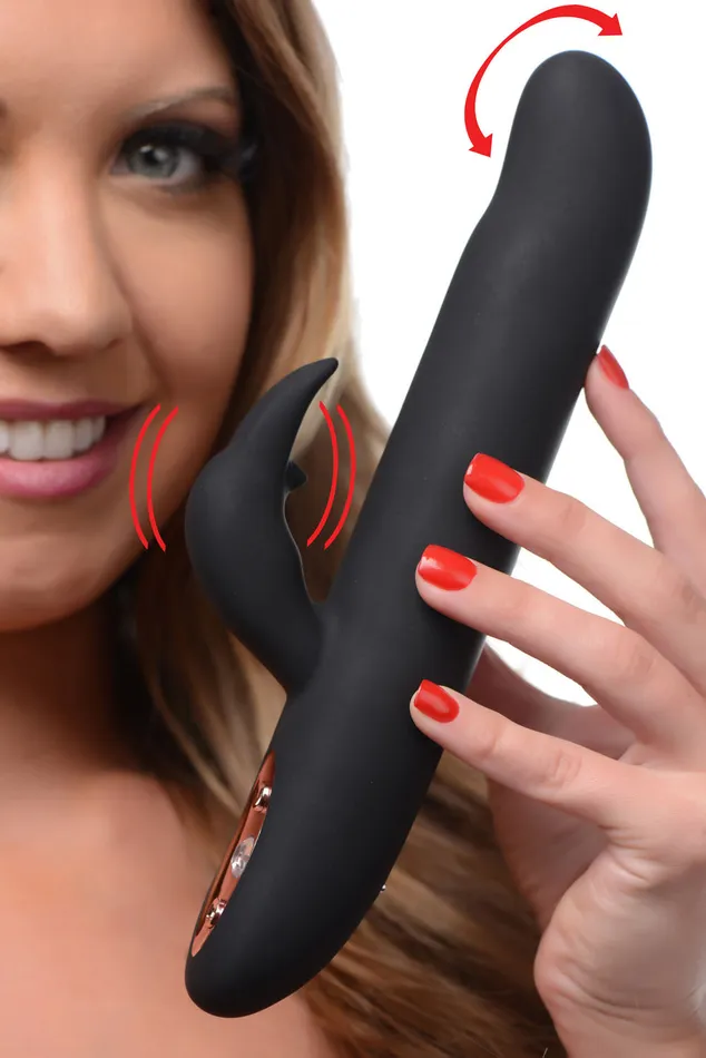 XR Brands inmi Female Sex Toys Royal Rabbits Bling Bunny 10x Flexing Rabbit Vibrator XR Brands inmi Female Sex Toys Royal Rabbits Bling Bunny 10x Flexing Rabbit Vibrator