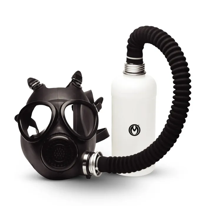 XR Brands Male Sex Toys Master Series Inhaler Gas Mask With Bottle