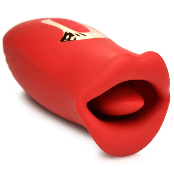 XR Brands Shegasm Lickgasm Kiss and Tell Mini Kissing and Vibrating Clitoral Stimulator Red Vibrators